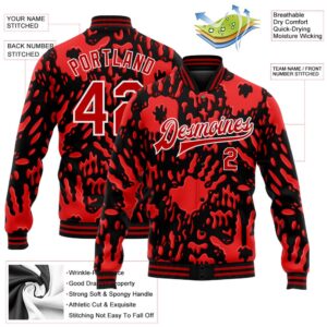 Custom Graffiti Pattern Red White Hand Painted Blood Handprint 3D Bomber Full Snap Baseball Jacket Custom Team Jacket 2 njfajt.jpg