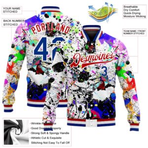 Custom Graffiti Pattern Royal Red Splashes 3D Bomber Full Snap Baseball Jacket Custom Team Jacket 2 u0mv0h.jpg