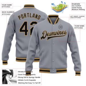 Custom Gray Black Old Gold Bomber Full Snap Baseball Jacket Custom Team Jacket 2 oqwx0i.jpg