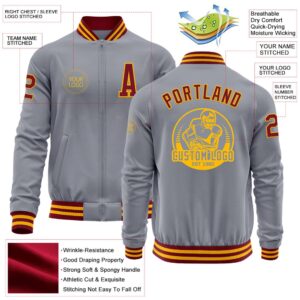 Custom Gray Crimson Gold Bomber Varsity Baseball Jacket Custom Team Jacket 2 wvppfb.jpg