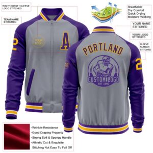 Custom Gray Gold Purple Varsity Baseball Jacket Custom Team Jacket 2 exnst1.jpg