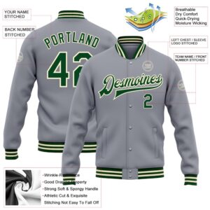 Custom Gray Green Cream Bomber Full Snap Baseball Jacket Custom Team Jacket 2 akdn3z.jpg