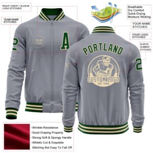 Custom Gray Green Cream Bomber Varsity Baseball Jacket Custom Team Jacket 2 azswra.jpg
