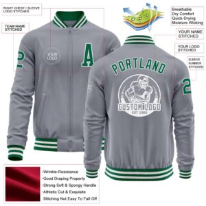 Custom Gray Kelly Green White Bomber Varsity Baseball Jacket Custom Team Jacket 2 qwvf3h.jpg