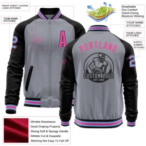 Custom Gray Light Blue Black Pink Bomber Varsity Baseball Jacket Custom Team Jacket 2 tfiill.jpg