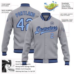 Custom Gray Light Blue Navy Bomber Full Snap Baseball Jacket Custom Team Jacket 2 ka4tfn.jpg