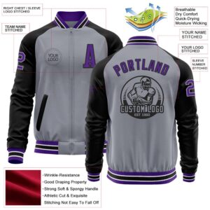 Custom Gray Purple Black Bomber Varsity Baseball Jacket Custom Team Jacket 2 onm5cd.jpg