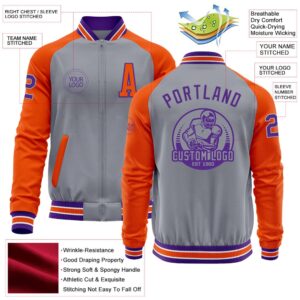 Custom Gray Purple Orange Bomber Varsity Baseball Jacket Custom Team Jacket 2 uwt5cx.jpg