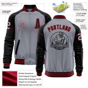 Custom Gray Red Black Bomber Varsity Baseball Jacket Custom Team Jacket 2 def6md.jpg