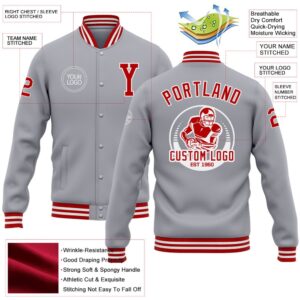 Custom Gray Red White Bomber Full Snap Baseball Jacket Custom Team Jacket 2 fotl5o.jpg