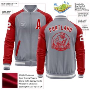 Custom Gray White Red Bomber Varsity Baseball Jacket Custom Team Jacket 2 cgklpd.jpg