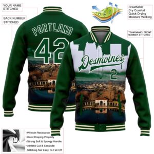 Custom Green White Lake Merritt Oakland California City Edition 3D Bomber Full Snap Baseball Jacket Custom Team Jacket 2 bslp06.jpg