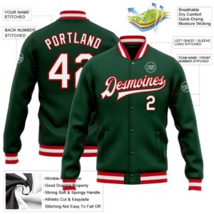 Custom Green White Red Bomber Full Snap Baseball Jacket Custom Team Jacket 2 k9vzpf.jpg