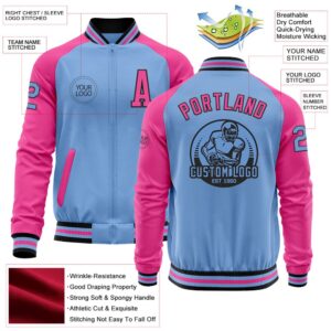 Custom Light Blue Black Pink Bomber Varsity Baseball Jacket Custom Team Jacket 2 zddnge.jpg