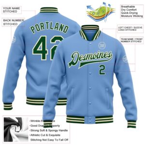 Custom Light Blue Green Cream Bomber Full Snap Baseball Jacket Custom Team Jacket 2 yokqei.jpg
