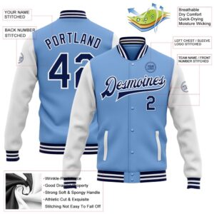 Custom Light Blue Navy White Bomber Full Snap Varsity Baseball Jacket Custom Team Jacket 2 h3jth7.jpg