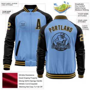 Custom Light Blue Old Gold Black Bomber Varsity Baseball Jacket Custom Team Jacket 2 gkzh4t.jpg