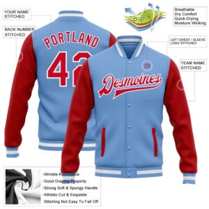Custom Light Blue Red White Bomber Full Snap Varsity Baseball Jacket Custom Team Jacket 2 qh5wsx.jpg