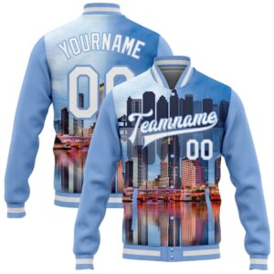 Custom Light Blue White Tampa Florida City…