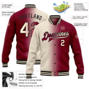 Custom Maroon Cream Black Bomber Full Snap Varsity Letterman Gradient Fashion Jacket Custom Team Jacket 2 zfjcrc.jpg