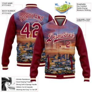 Custom Maroon Cream Phoenix Arizona City Edition 3D Bomber Full Snap Baseball Jacket Custom Team Jacket 2 kw5cn1.jpg