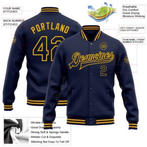 Custom Navy Gold Bomber Full Snap Baseball Jacket Custom Team Jacket 2 lbmouw.jpg