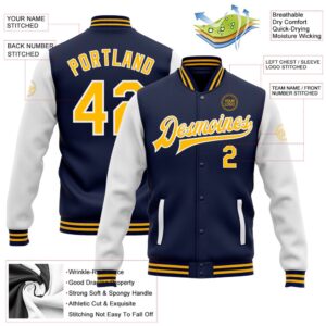 Custom Navy Gold White Bomber Full Snap Varsity Baseball Jacket Custom Team Jacket 2 e79edd.jpg