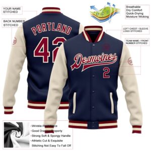 Custom Navy Maroon Cream Bomber Full Snap Varsity Baseball Jacket Custom Team Jacket 2 lmdvtp.jpg