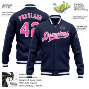 Custom Navy Pink White Bomber Full Snap Baseball Jacket Custom Team Jacket 2 mc7bf9.jpg