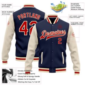 Custom Navy Red Cream Bomber Full Snap Varsity Baseball Jacket Custom Team Jacket 2 wtoqfd.jpg