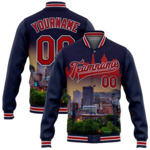 Custom Navy Red White Cleveland Ohio City…
