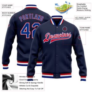 Custom Navy Royal Red Bomber Full Snap Baseball Jacket Custom Team Jacket 2 e1keo9.jpg