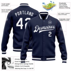 Custom Navy White Bomber Full Snap Baseball Jacket Custom Team Jacket 2 rgxrva.jpg