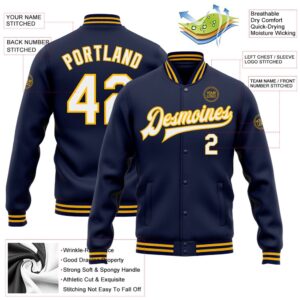 Custom Navy White Gold Bomber Full Snap Baseball Jacket Custom Team Jacket 2 mwzqey.jpg