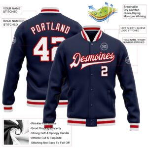 Custom Navy White Red Bomber Full Snap Baseball Jacket Custom Team Jacket 2 indlfk.jpg