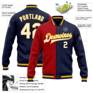Custom Navy White Red Gold Bomber Full Snap Varsity Letterman Split Fashion Jacket Custom Team Jacket 2 ms4n6g.jpg