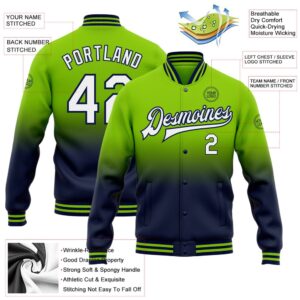 Custom Neon Green White Navy Bomber Full Snap Baseball Jacket Custom Team Jacket 2 y9t0kw.jpg