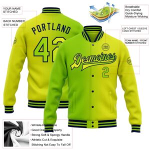 Custom Neon Yellow Neon Green Navy Bomber Full Snap Varsity Letterman Gradient Fashion Jacket Custom Team Jacket 2 hvrtzm.jpg