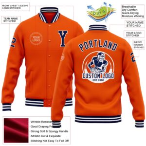 Custom Orange Navy White Bomber Full Snap Baseball Jacket 4630 Custom Team Jacket 2 ib8bpx.jpg