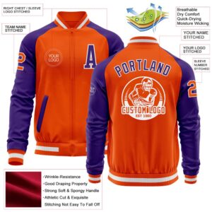 Custom Orange White Purple Bomber Varsity Baseball Jacket Custom Team Jacket 2 zlke2c.jpg