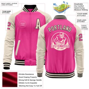 Custom Pink Black Cream Bomber Varsity Baseball Jacket Custom Team Jacket 2 yduf1k.jpg
