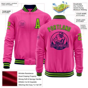 Custom Pink Neon Green Navy Bomber Varsity Baseball Jacket Custom Team Jacket 2 gy3qim.jpg
