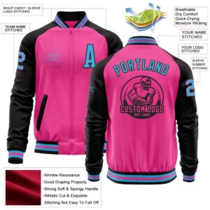 Custom Pink Sky Blue Black Bomber Varsity Baseball Jacket Custom Team Jacket 2 jln3mi.jpg