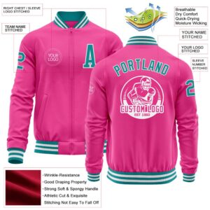 Custom Pink Teal White Bomber Varsity Baseball Jacket Custom Team Jacket 2 u3hnt4.jpg