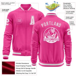 Custom Pink White Bomber Varsity Letterman Zipper Jacket Custom Team Jacket 2 lswyzw.jpg
