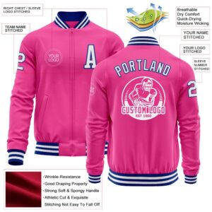 Custom Pink White Royal Bomber Varsity Letterman Zipper Jacket Custom Team Jacket 2 pcqwir.jpg