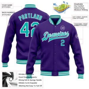 Custom Purple Aqua White Bomber Full Snap Baseball Jacket Custom Team Jacket 2 kstzsk.jpg