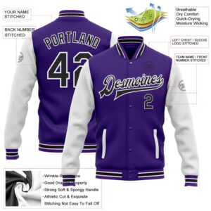 Custom Purple Black White Bomber Full Snap Varsity Baseball Jacket Custom Team Jacket 2 ztgqrz.jpg