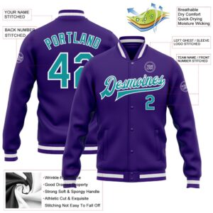 Custom Purple Teal White Bomber Full Snap Baseball Jacket Custom Team Jacket 2 hk4bhn.jpg