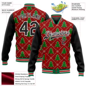 Custom Red Black Kelly Green Christmas 3D Bomber Full Snap Baseball Jacket Custom Team Jacket 2 pjycqg.jpg